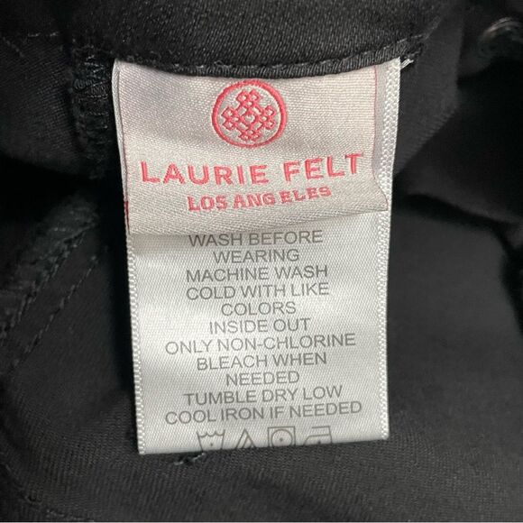 Laurie Felt Black Silky Denim Lace-Up Fly Boot-Cut Flare Jeans Size XXS 26 | 2 - Picture 11 of 13